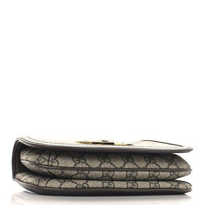 Gucci GG Supreme Monogram Textured Dollar Calfskin Blondie Belt Bag 80 32 Beige Ebony New Acero 4 of 12