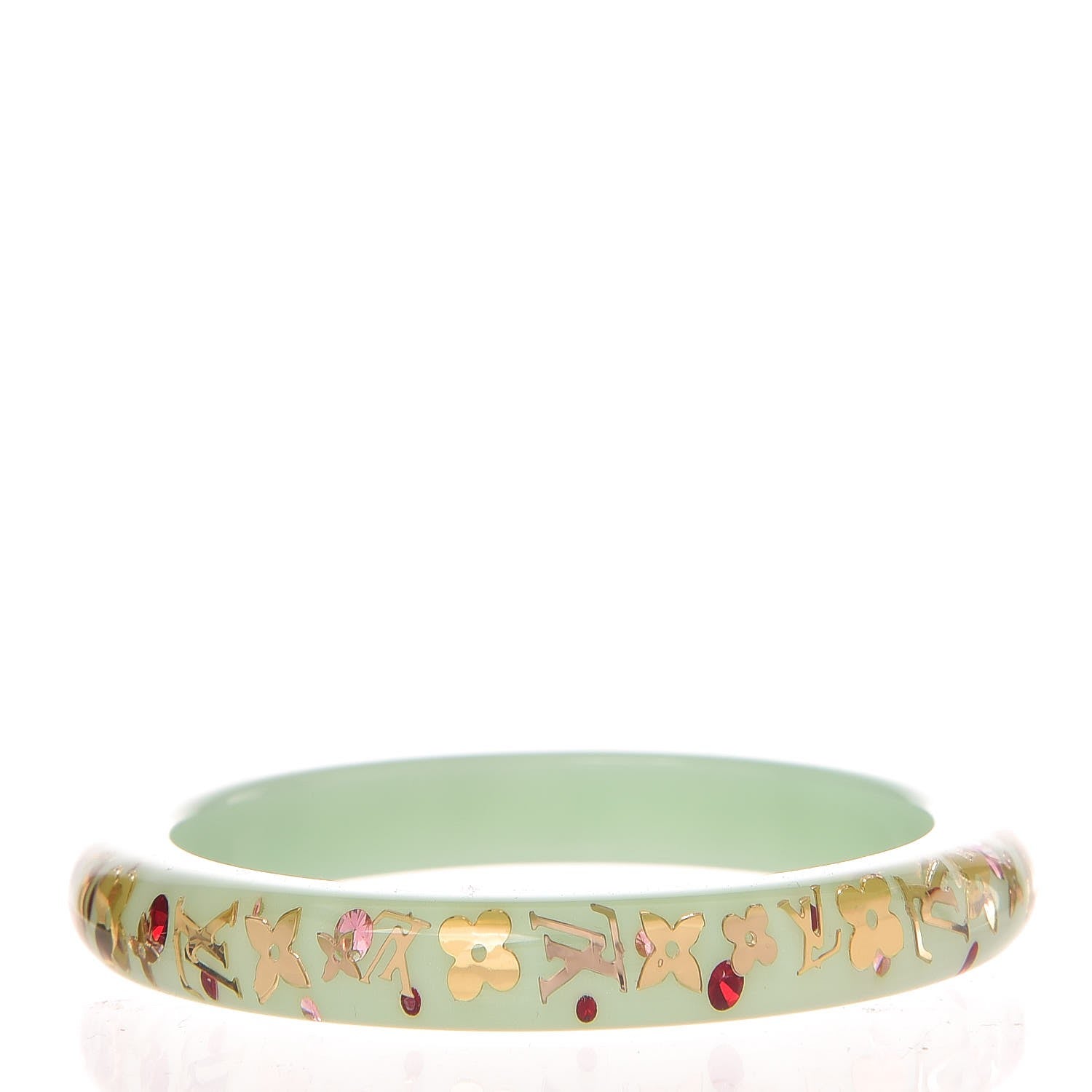 Louis Vuitton Resin Swarovski PM Inclusion Bracelet M Peppermint 3 of 4