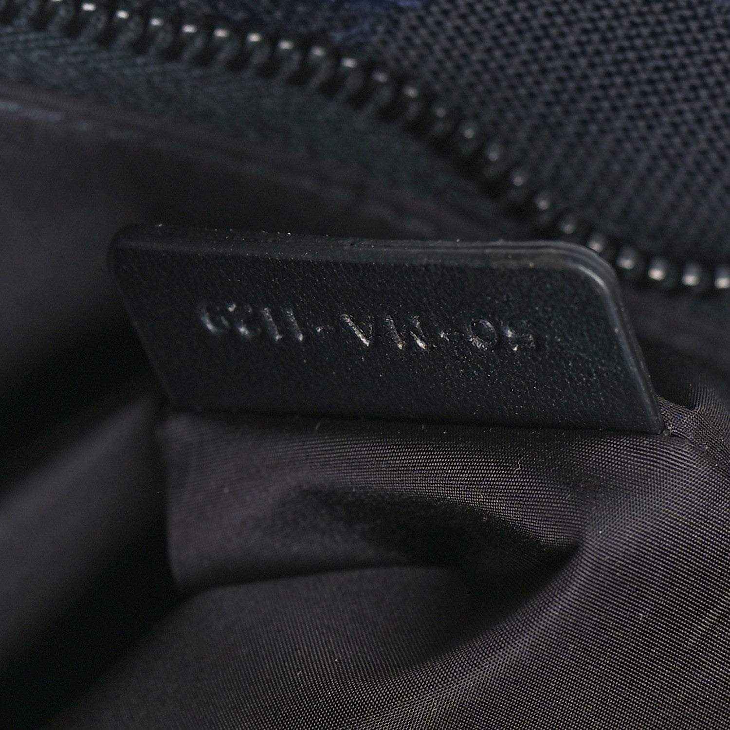 Christian Dior Canvas Embroidered Camouflage Medium Diordouble Zip Pouch Blue 7 of 8