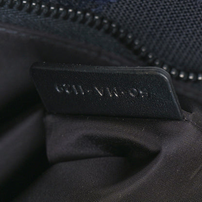 Christian Dior Canvas Embroidered Camouflage Medium Diordouble Zip Pouch Blue 7 of 8