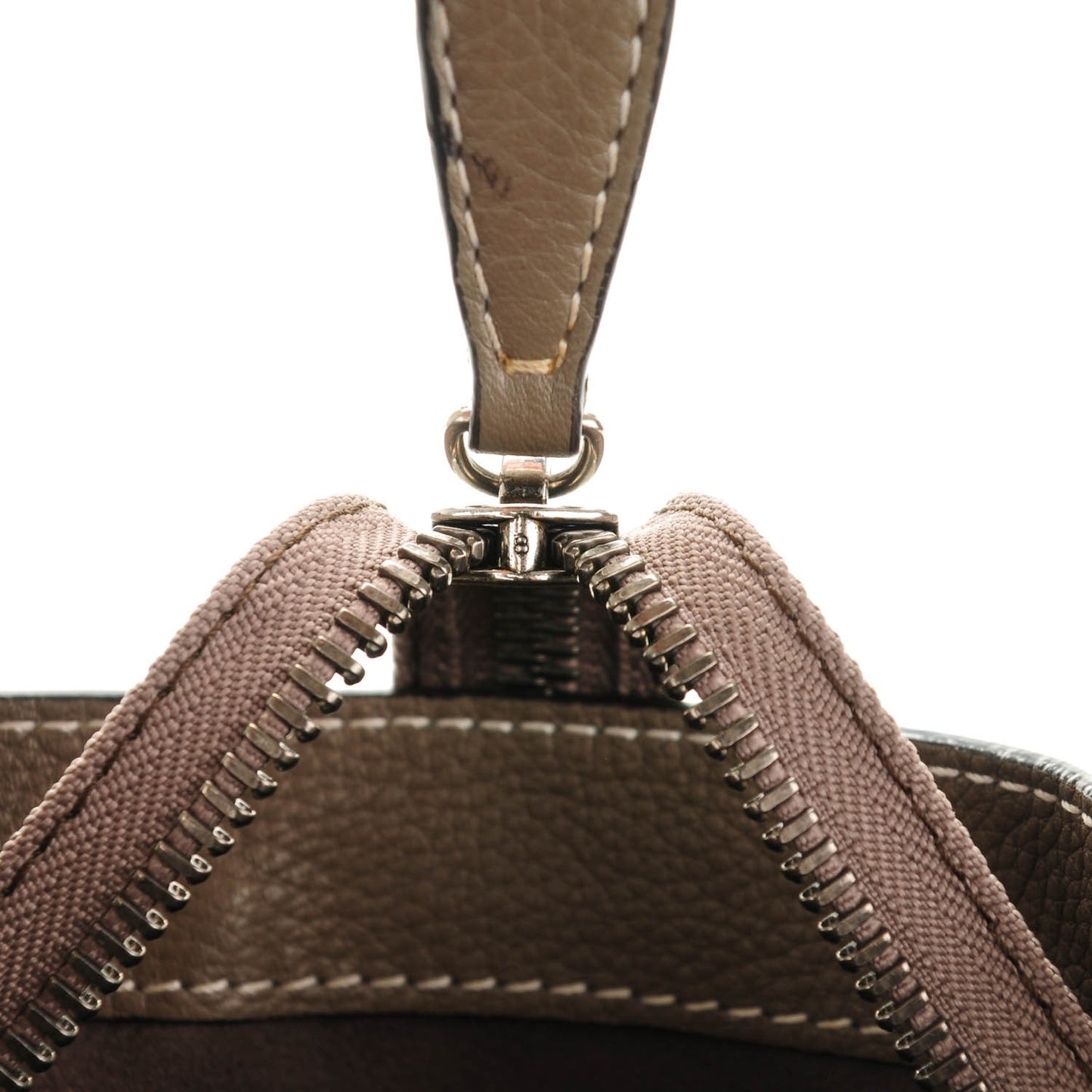 Drummed Calfskin Mini Luggage Souris
