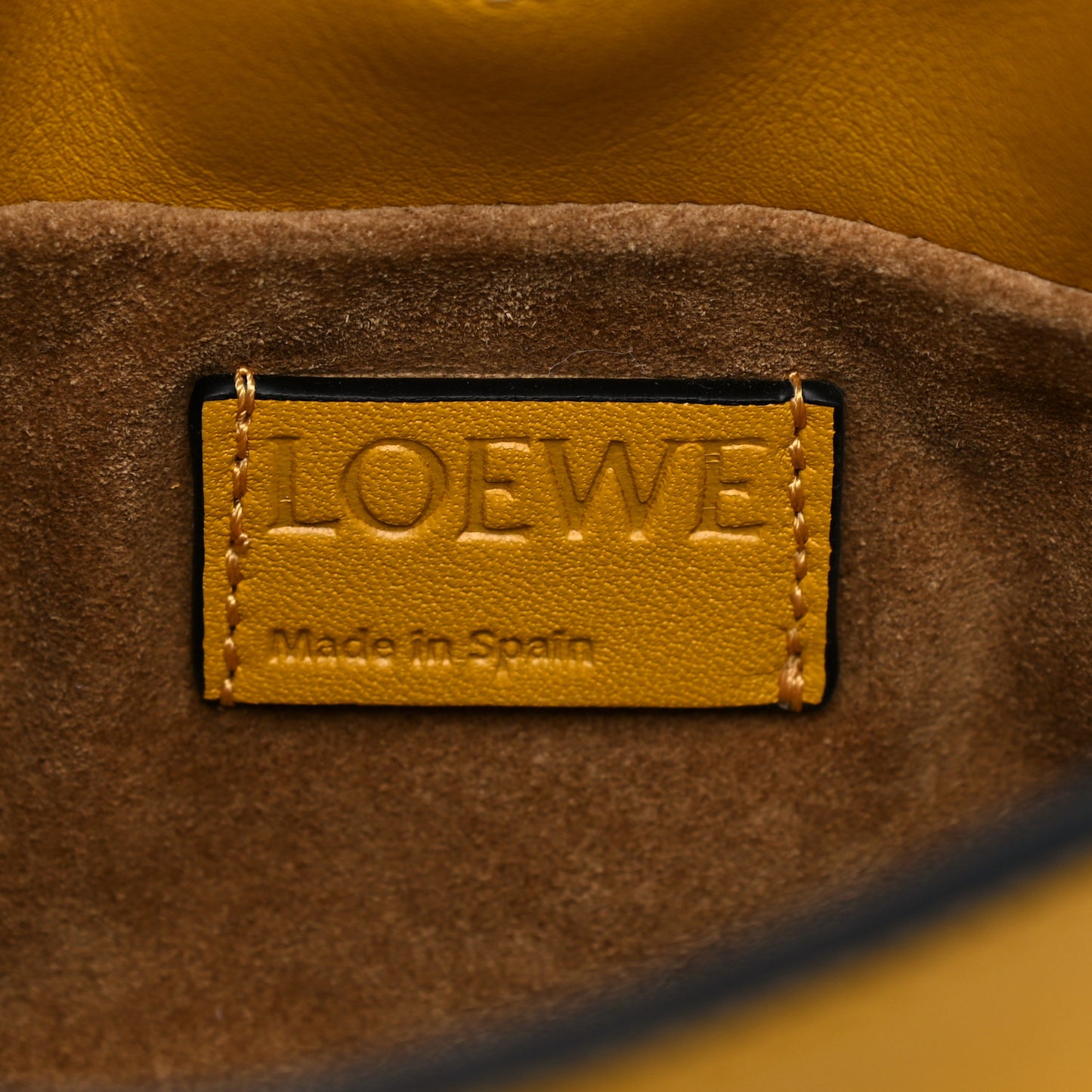 Calfskin Nano Flamenco Knot Bag Mustard