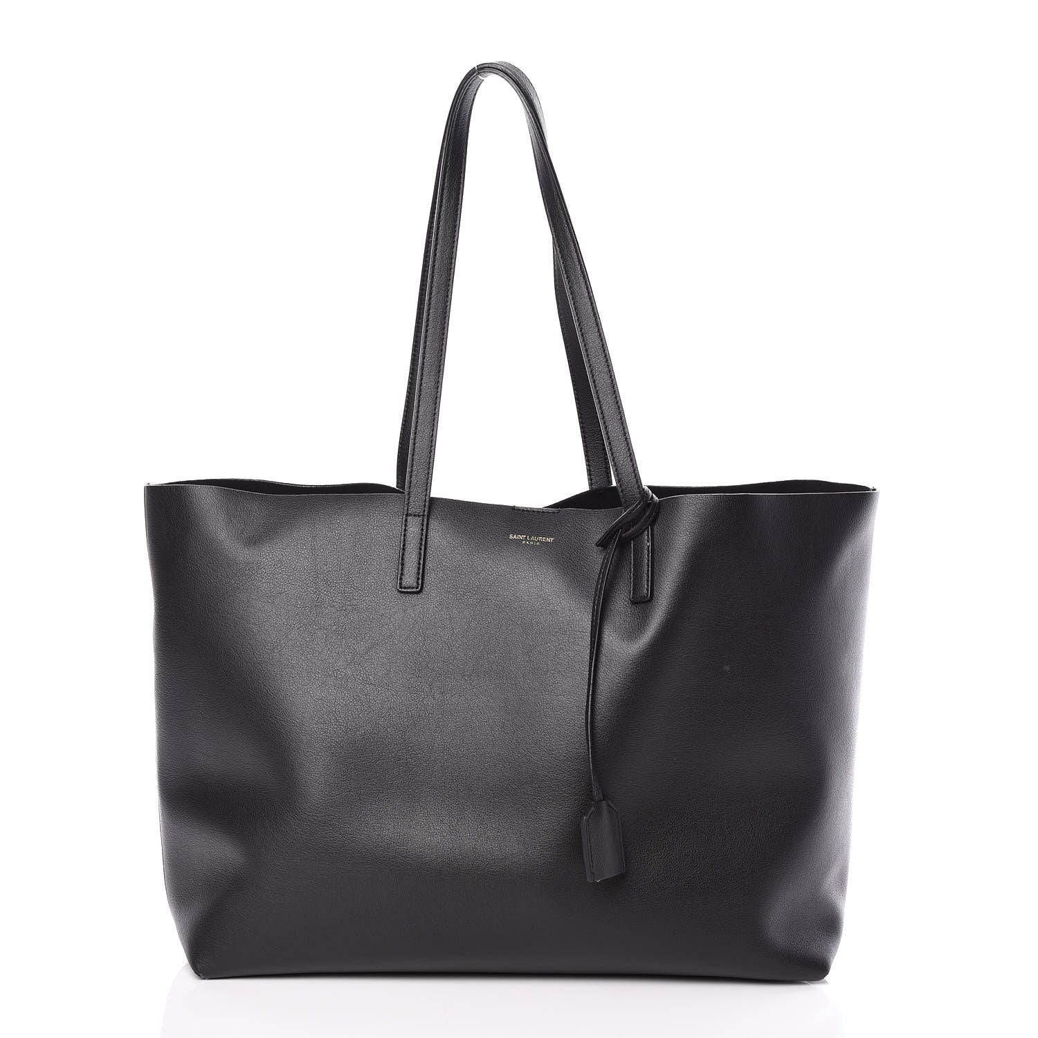 Saint Laurent Calfskin Large Shopping Tote Black 3 of 9