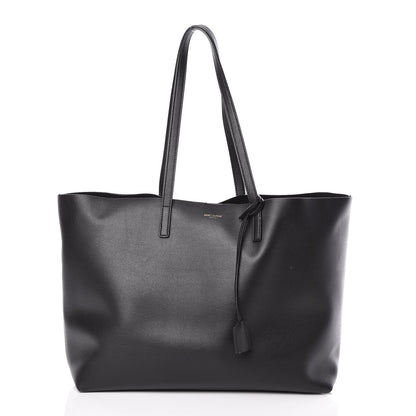 Saint Laurent Calfskin Large Shopping Tote Black 3 of 9