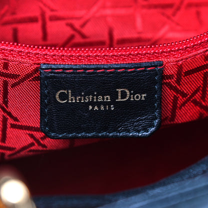 Christian Dior Lambskin Cannage Large Lady Dior Black 7 of 8
