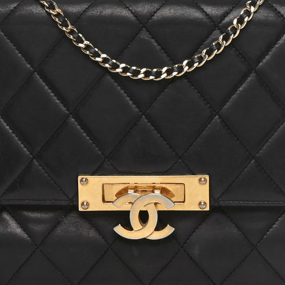 Chanel Lambskin Quilted Medium Golden Class Flap Black 8 of 10