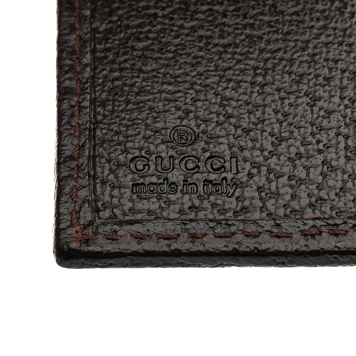 Monogram Ladies Web French Flap Wallet Dark Brown