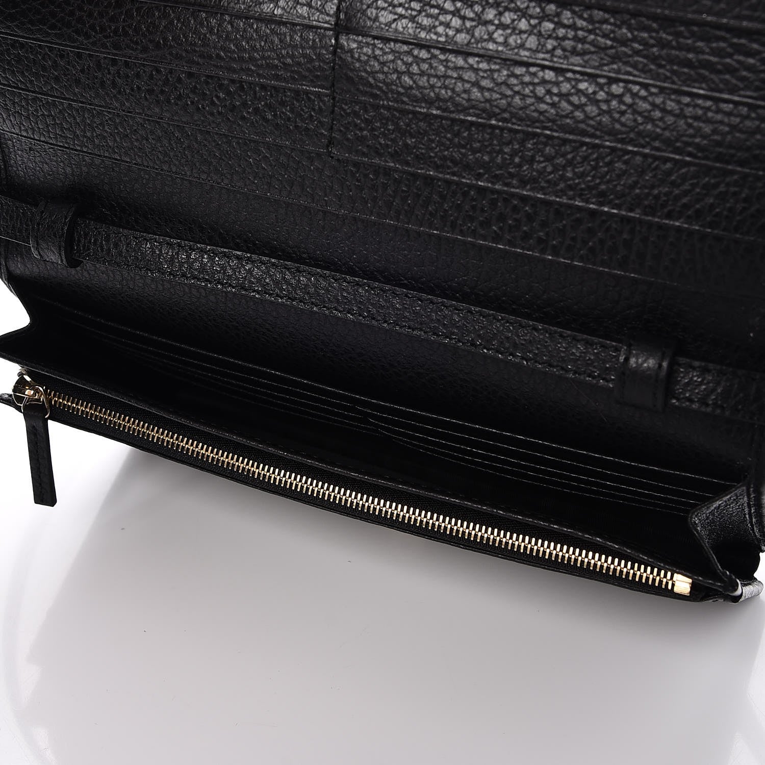Gucci Dollar Calfskin Mini Swing Wallet Bag Black 5 of 9