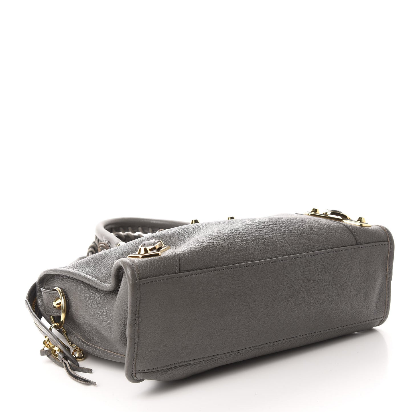 Chevre Gold Metallic Edge Hardware S City Gris Acier