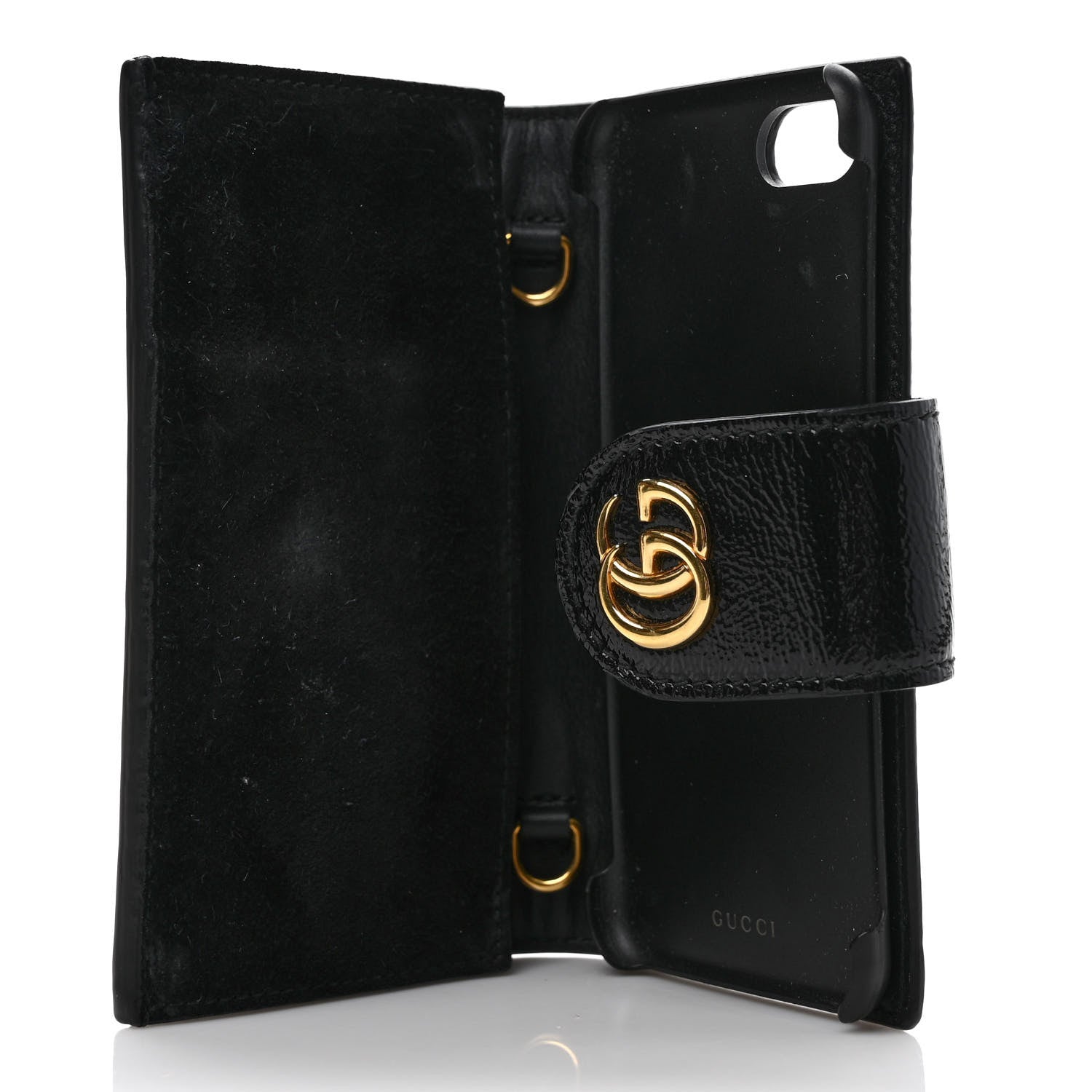 Gucci Suede Patent Web Ophidia iPhone 7 Case Black 5 of 8