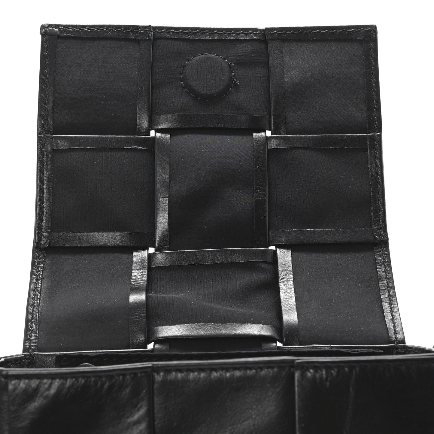 Lambskin Maxi Intreccio Candy Cassette Crossbody Bag Black