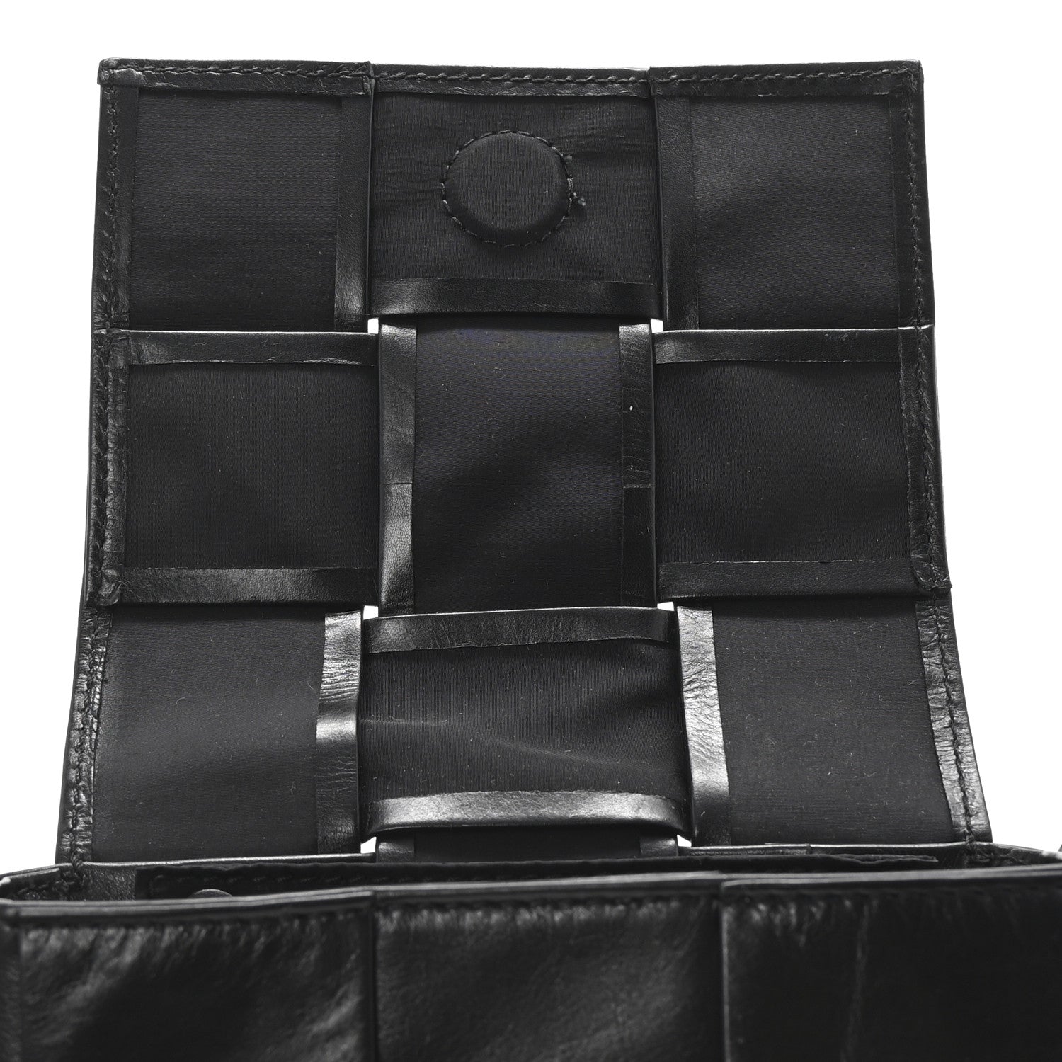 Bottega Veneta Lambskin Maxi Intreccio Candy Cassette Crossbody Bag Black 11 of 11