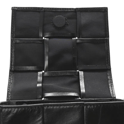 Bottega Veneta Lambskin Maxi Intreccio Candy Cassette Crossbody Bag Black 11 of 11