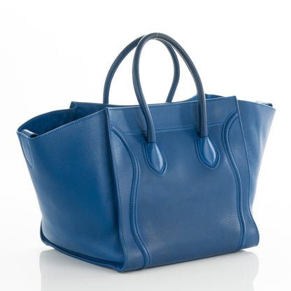 Celine Supple Calfskin Medium Phantom Luggage Royal Blue 3 of 7