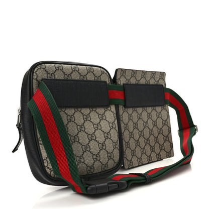 Gucci GG Supreme Monogram Web Belt Bag Black 2 of 10