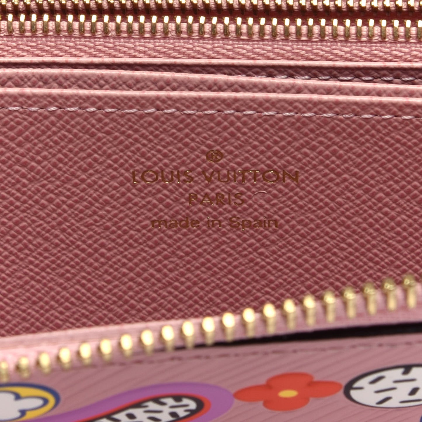 Epi Blooming Flowers Zippy Wallet Rose Ballerine