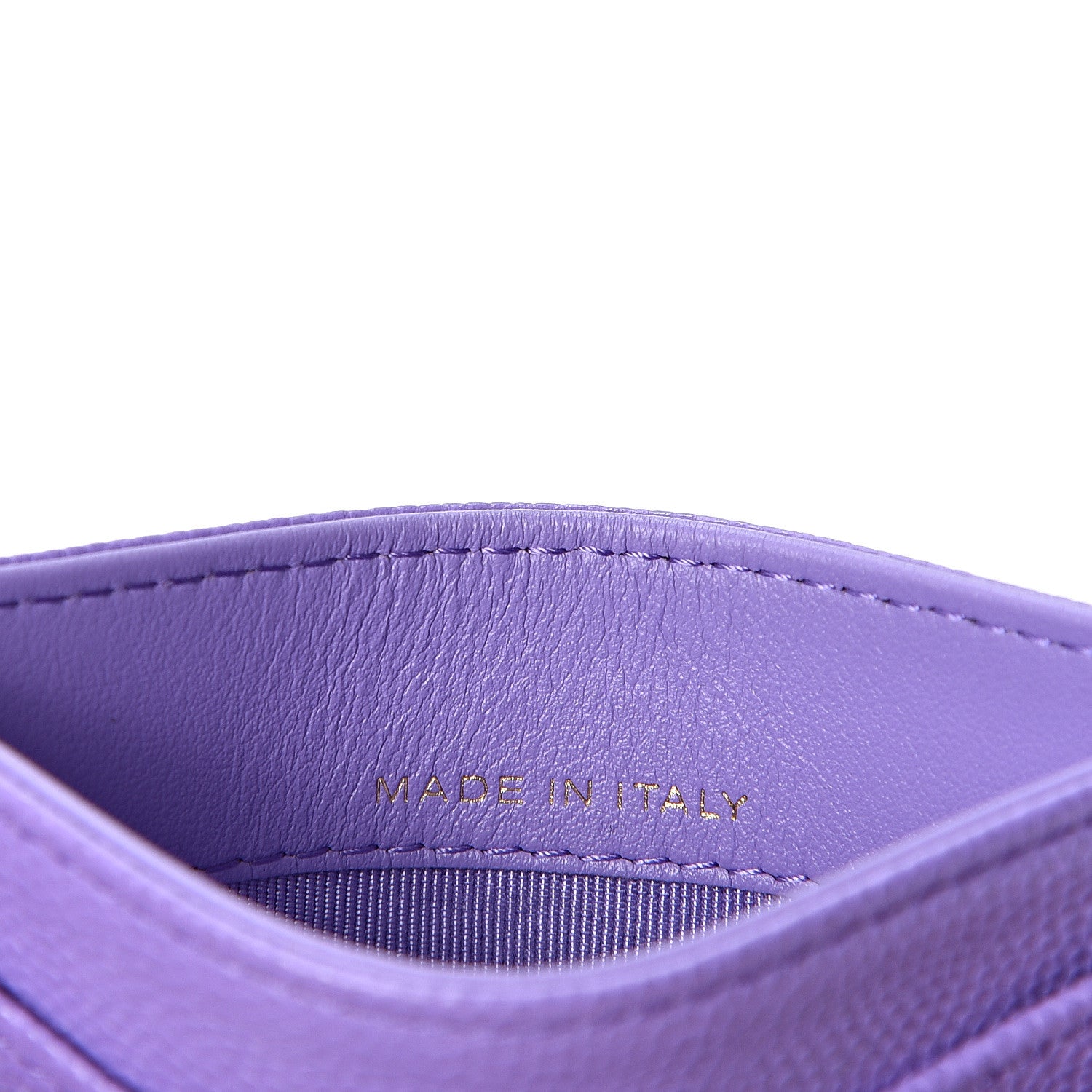 Chanel Caviar Quilted Card Holder Purple 5 of 9