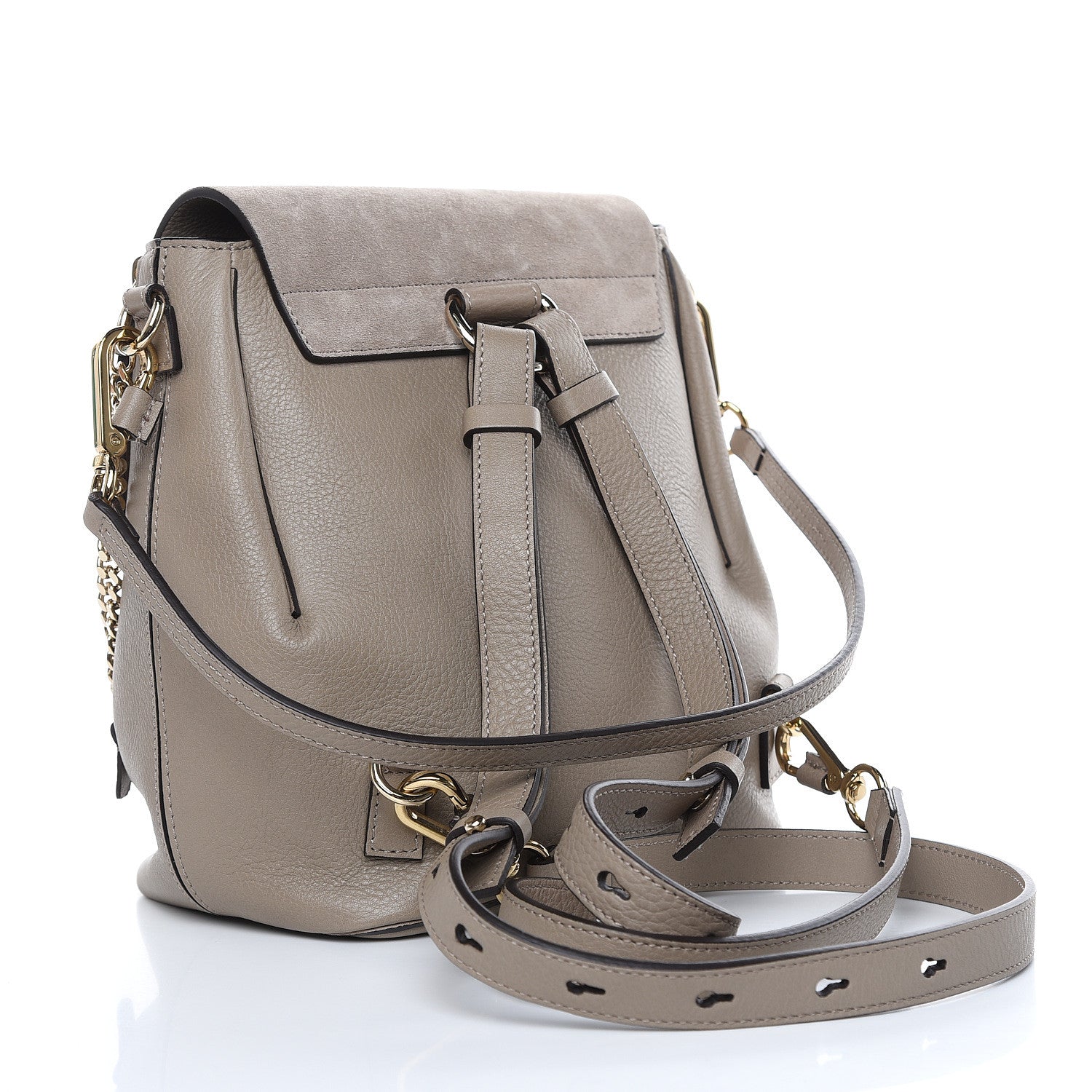 Chloe Suede Calfskin Medium Faye Backpack Motty Grey 3 of 11