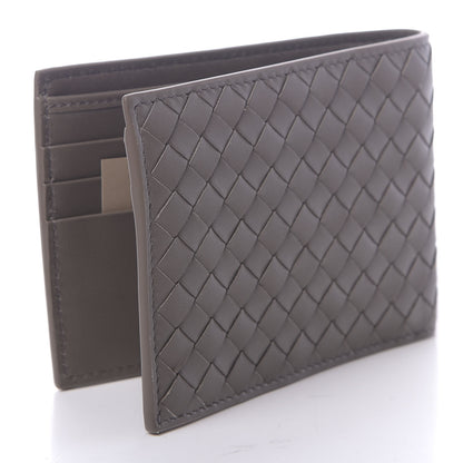 Bottega Veneta Nappa Intrecciato Coin Purse Bi-Fold Wallet Grey 3 of 7