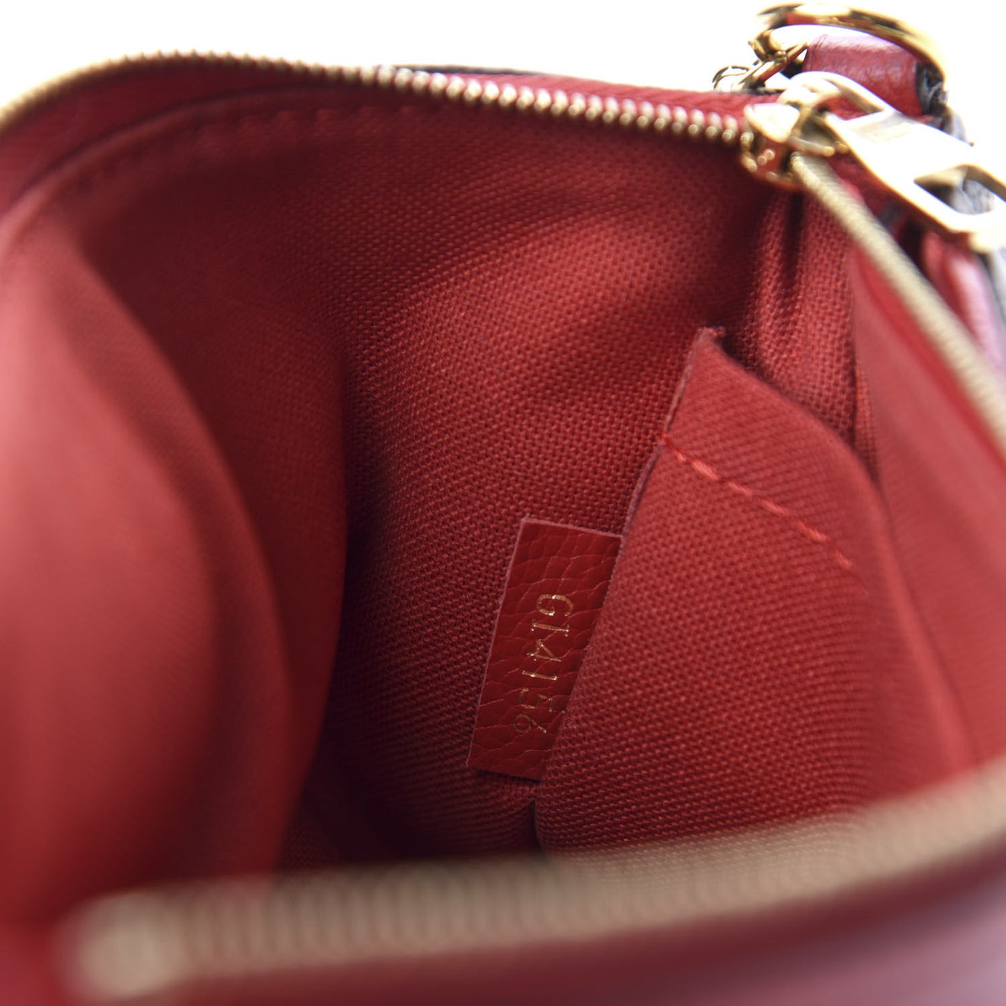 Monogram Pallas Clutch Cherry
