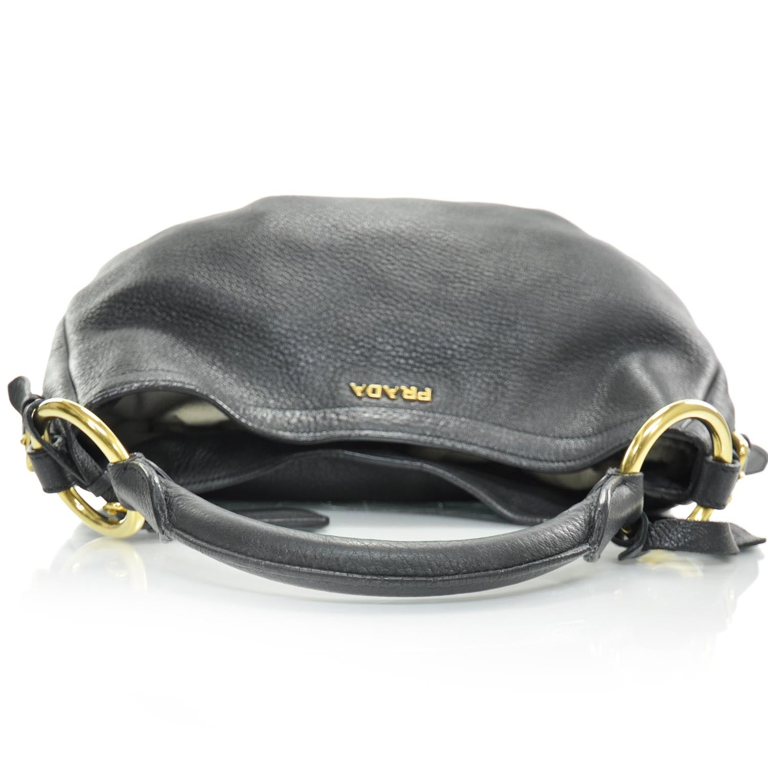 Prada Cervo Deerskin Hobo Nero Black 5 of 10