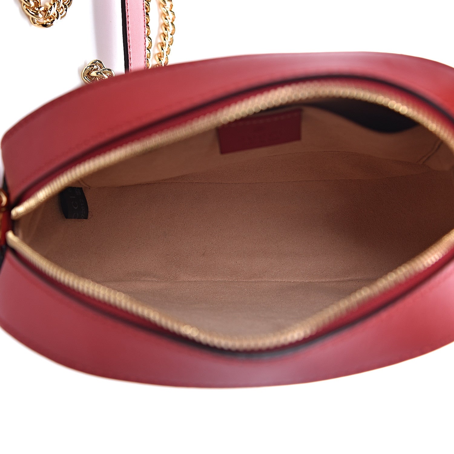Gucci GG Supreme Monogram Mini Chain Shoulder Bag Beige Blue Hibiscus Red 5 of 10