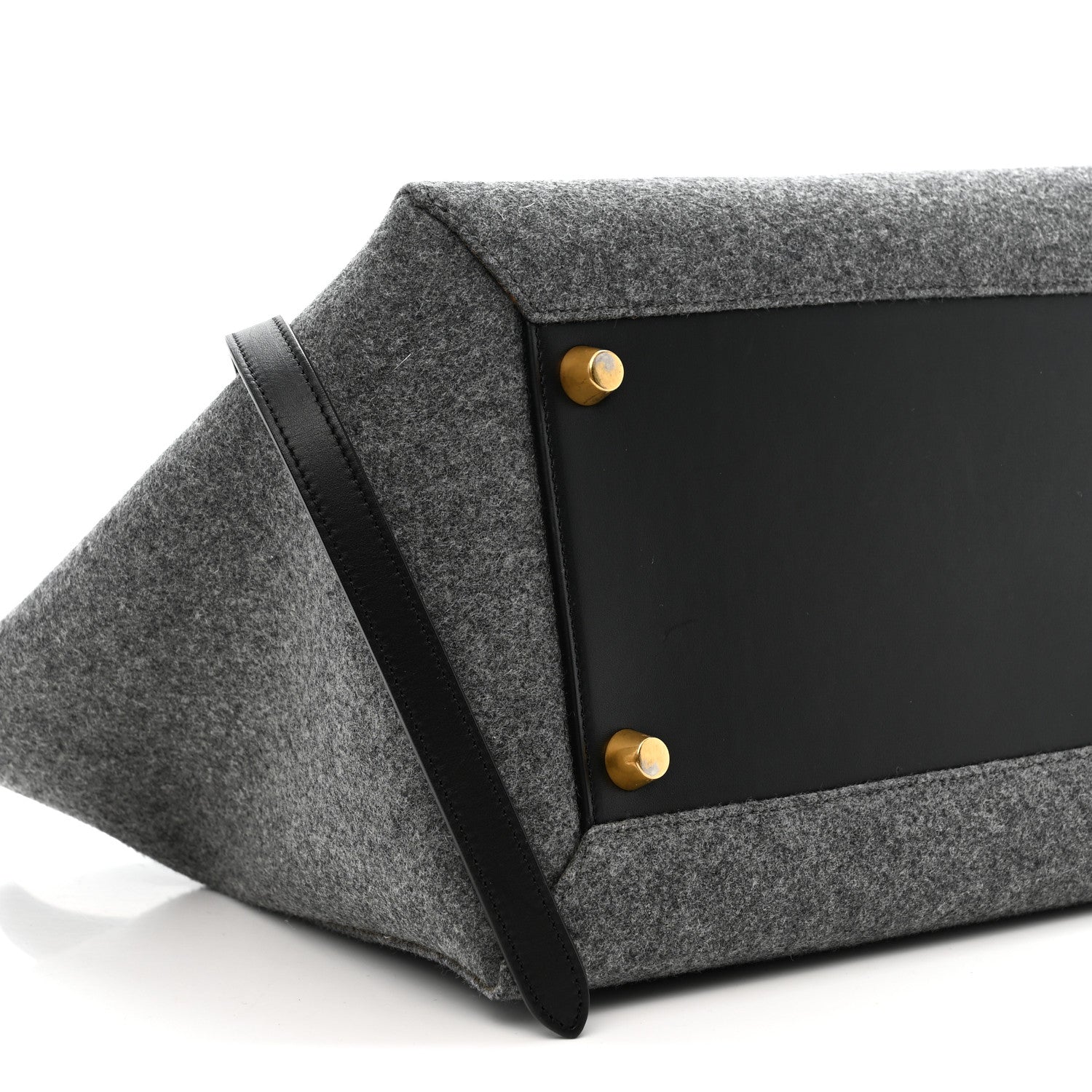 Celine Felt Smooth Calfskin Mini Belt Bag Grey 8 of 9