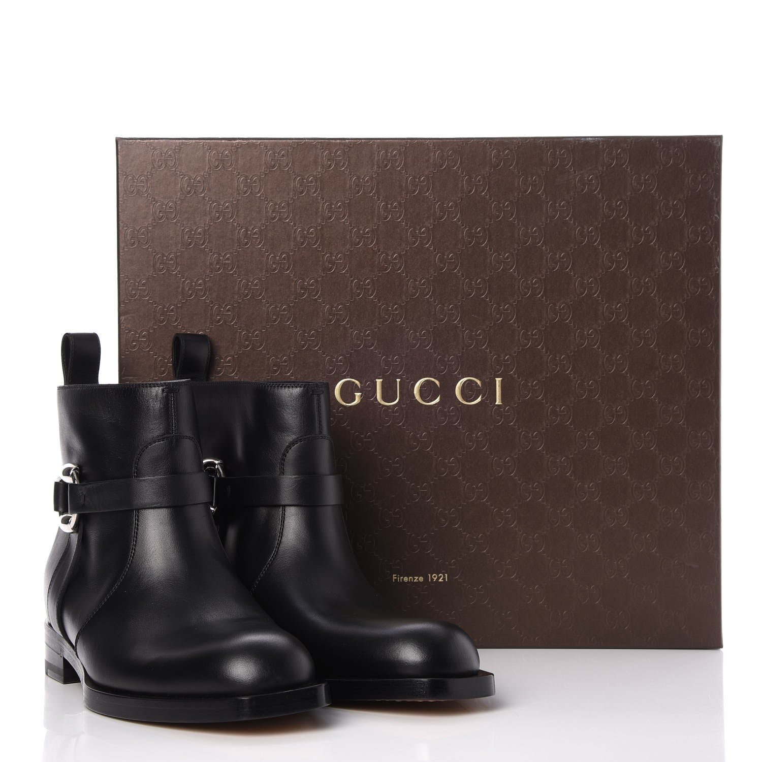 Gucci Cirano Lux Ankle Boots 38 Black 9 of 9
