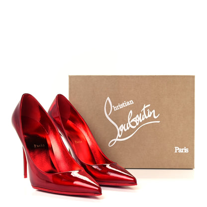 Christian Louboutin Metallic Patent Psychic So Kate 100 Pumps 40.5 Loubi 10 of 10