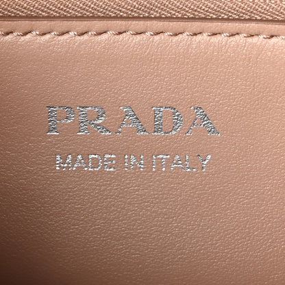 Prada Soft Calfskin Impunture Diagramme Chain Crossbody Bag Cipria 7 of 10