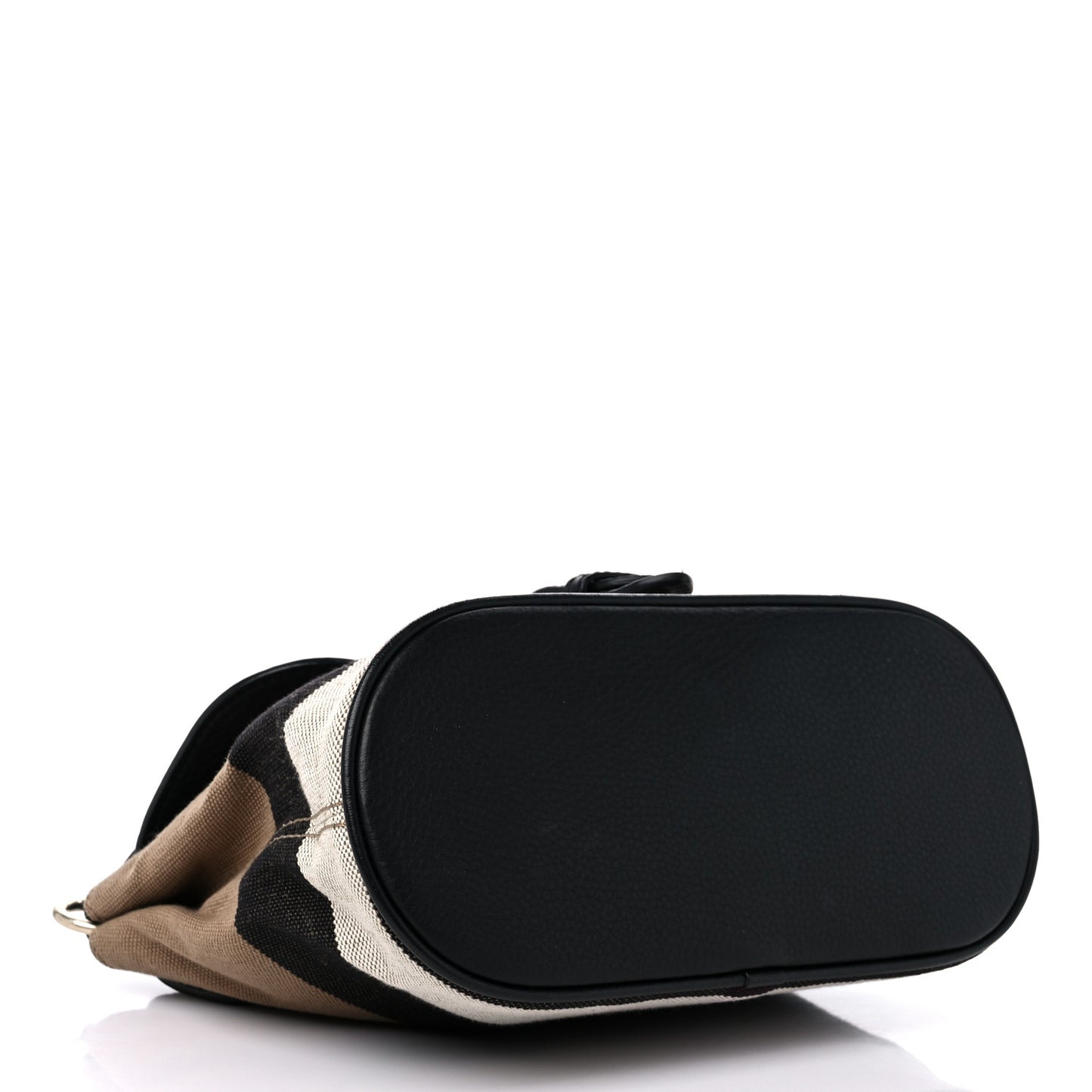 Mega Check Grainy Calfskin Small Gowan Messenger Bag Black