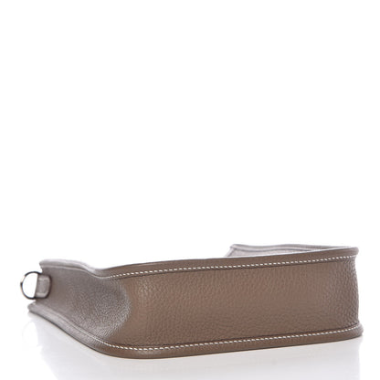 Hermes Taurillon Clemence Amazone Evelyne TPM Etoupe Bleu Indigo 4 of 8
