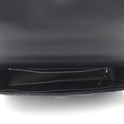 Christian Dior Crinkled Patent Lambskin Cannage Medium Caro Bag Black 5 of 9
