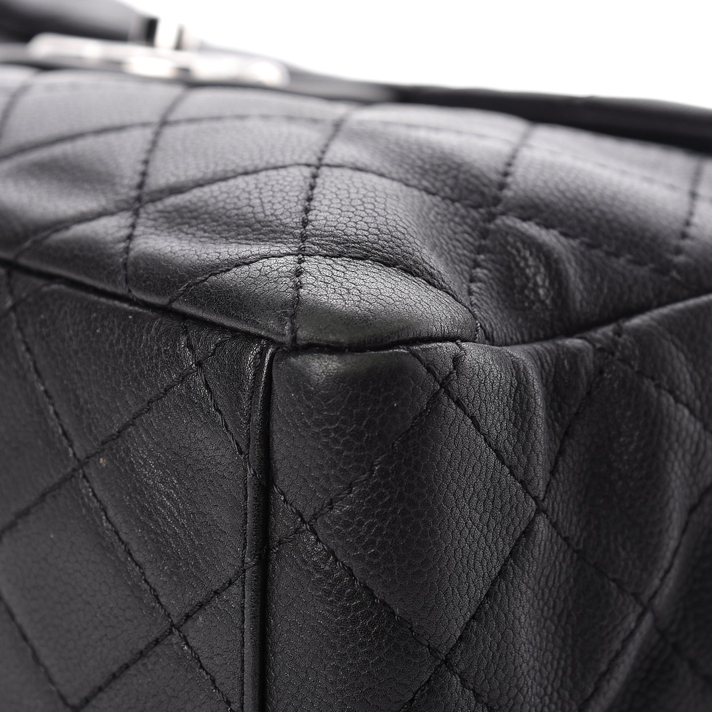 Caviar Quilted Maxi Single Flap Black