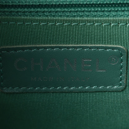 Chanel Calfskin Stitched Small Ring My Bag Flap Crossbody Turquoise 6 of 10