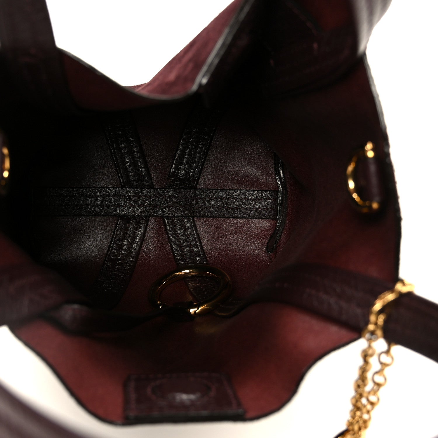 Chloe Suede Small Spin Tote Deep Violine 5 of 11