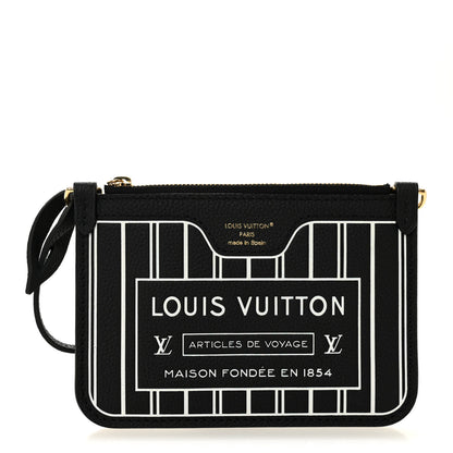 Louis Vuitton Calfskin Neverfull Inside Out MM Pochette Black 1 of 7