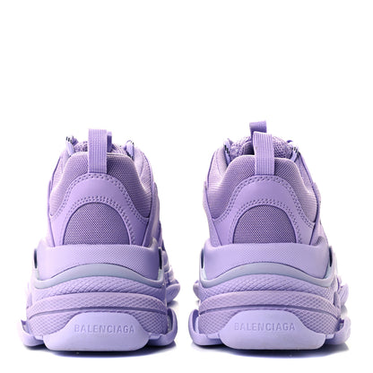 Balenciaga Fabric Mesh Womens Triple S Sneakers 40 Light Lilac 5 of 9