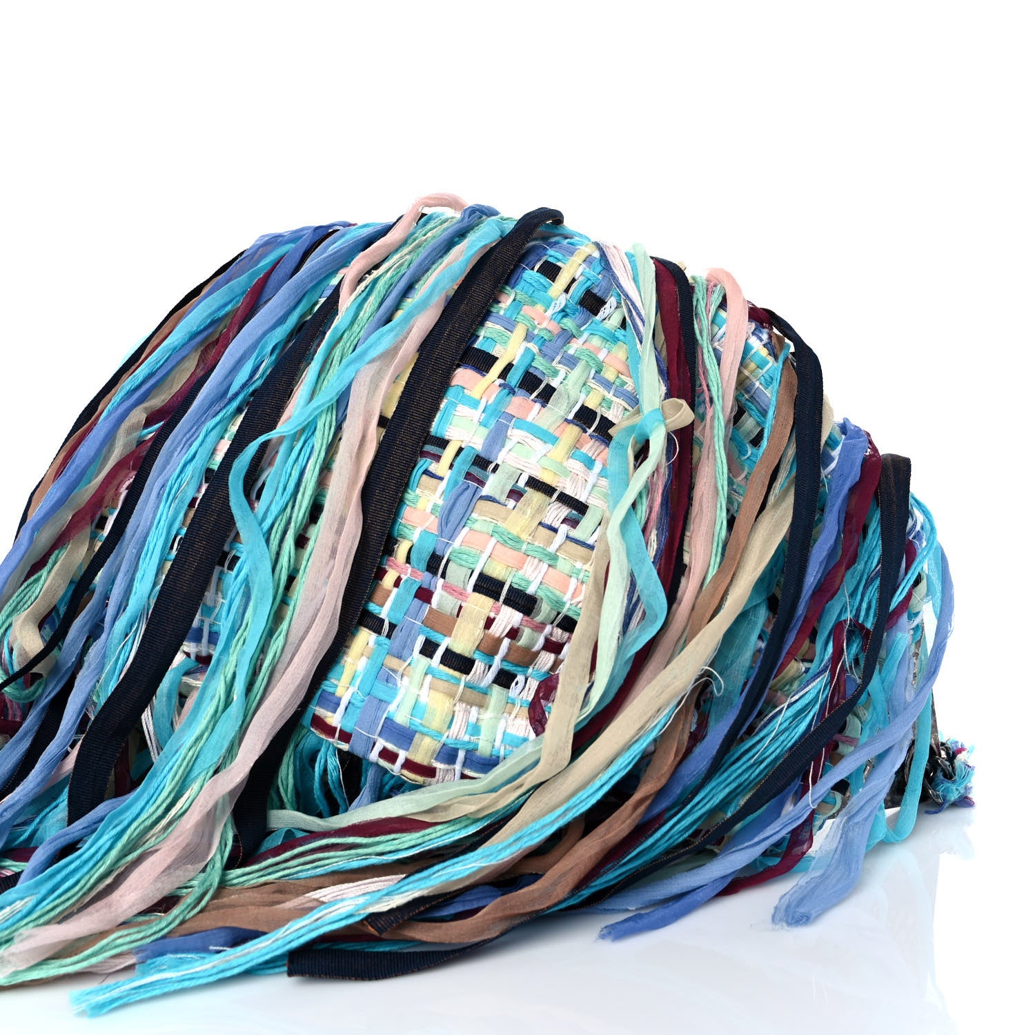 Chanel Tweed Fringe Hammock Hobo Bag Multicolor 10 of 10