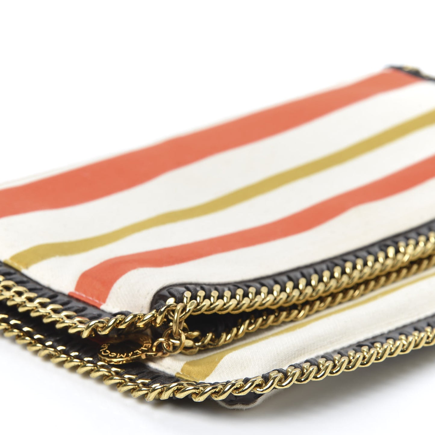 Canvas Striped Falabella Clutch Multicolor