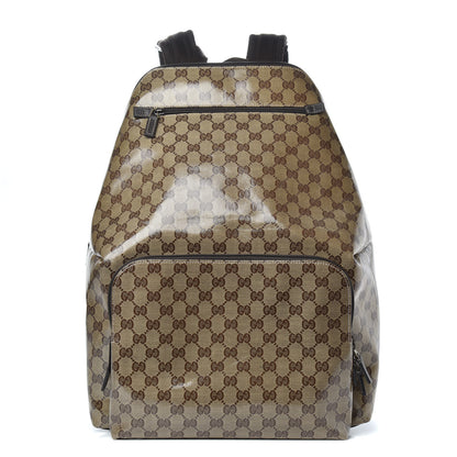 Gucci Crystal Monogram Backpack Dark Brown 1 of 8