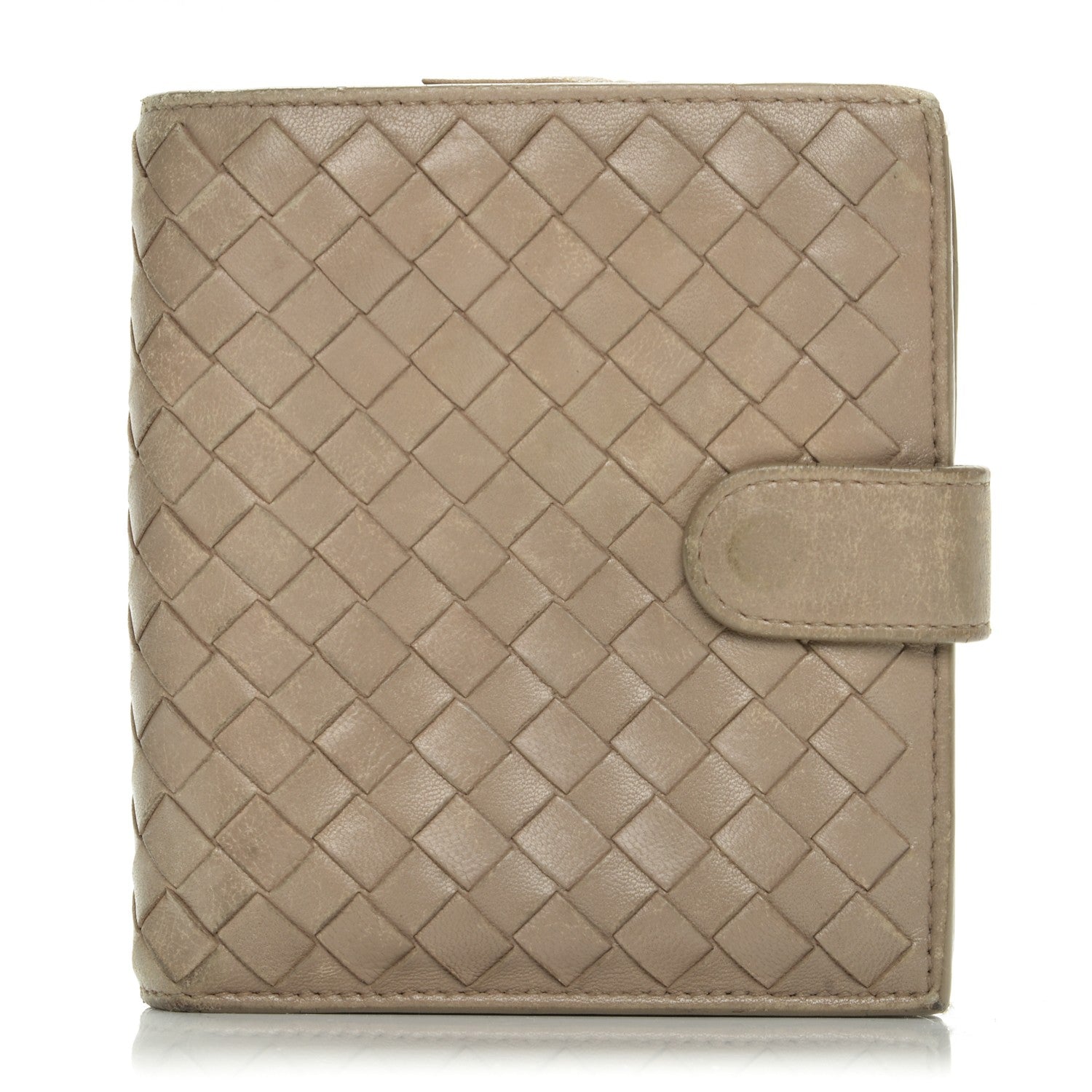 Bottega Veneta Nappa Intrecciato French Compact Wallet 1 of 10