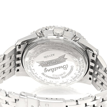 Breitling Stainless Steel 43mm Navitimer Montbrilliant Datora Automatic Watch Black A21330 4 of 5