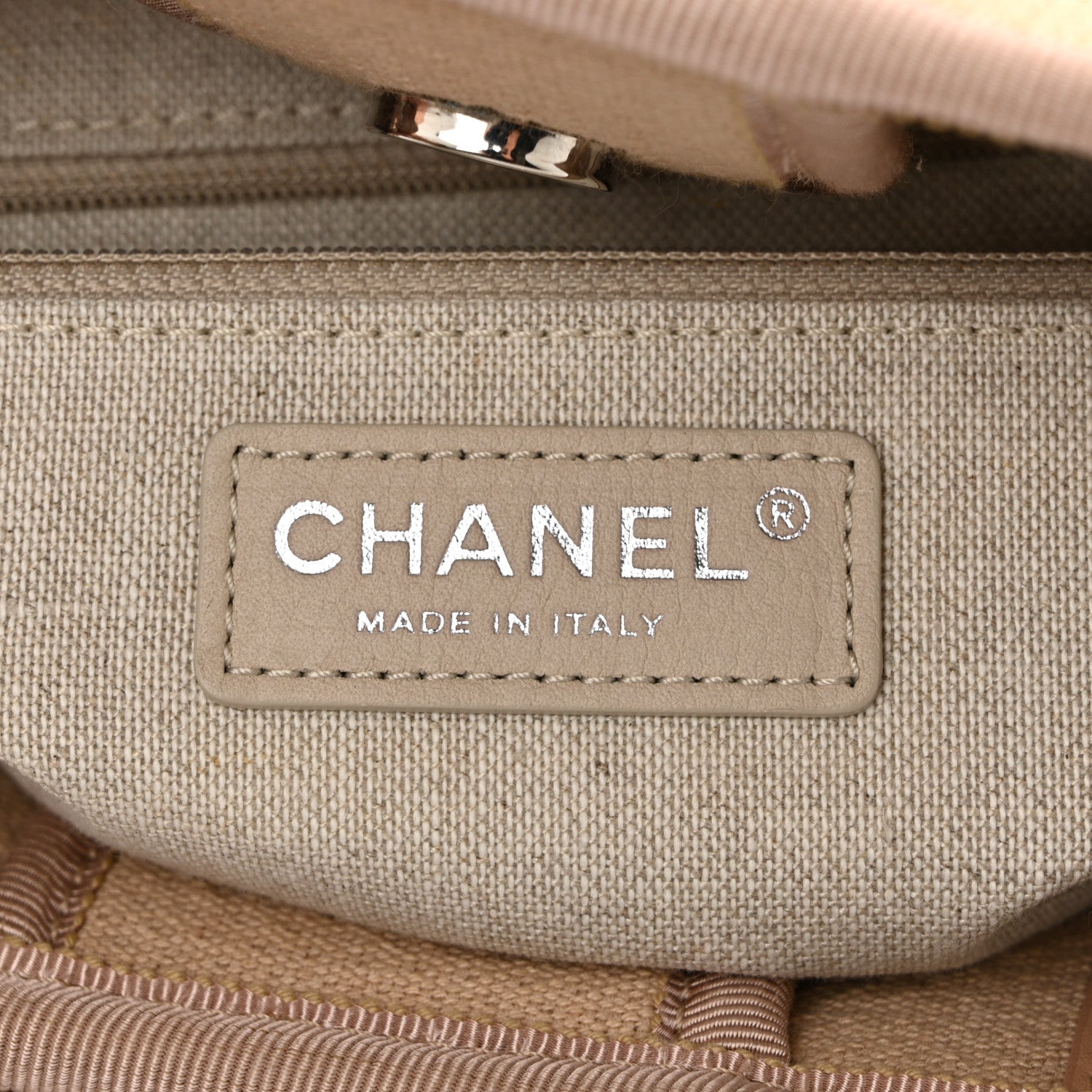 Chanel Mixed Fibers Small Deauville Tote Beige 7 of 11