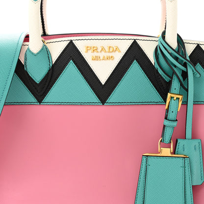 Prada City Calf Saffiano Medium Esplanade Tote Begonia Giad 8 of 12