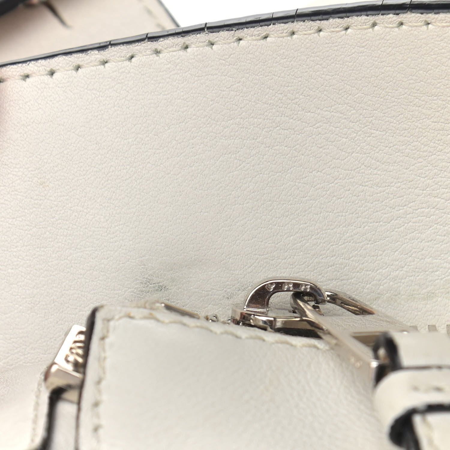 Loewe Calfskin Small Puzzle Bag White 17 of 20