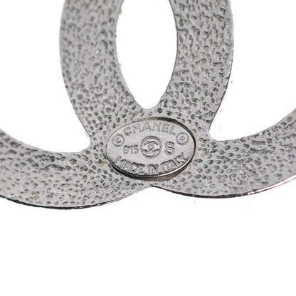 Chanel Baguette Crystal CC Earrings Silver 3 of 5