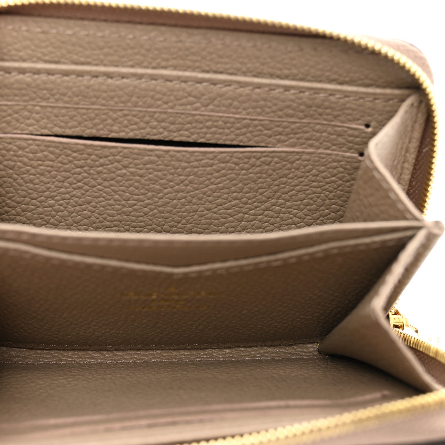 Louis Vuitton Empreinte Monogram Giant Zippy Coin Purse Tourterelle Creme 5 of 7