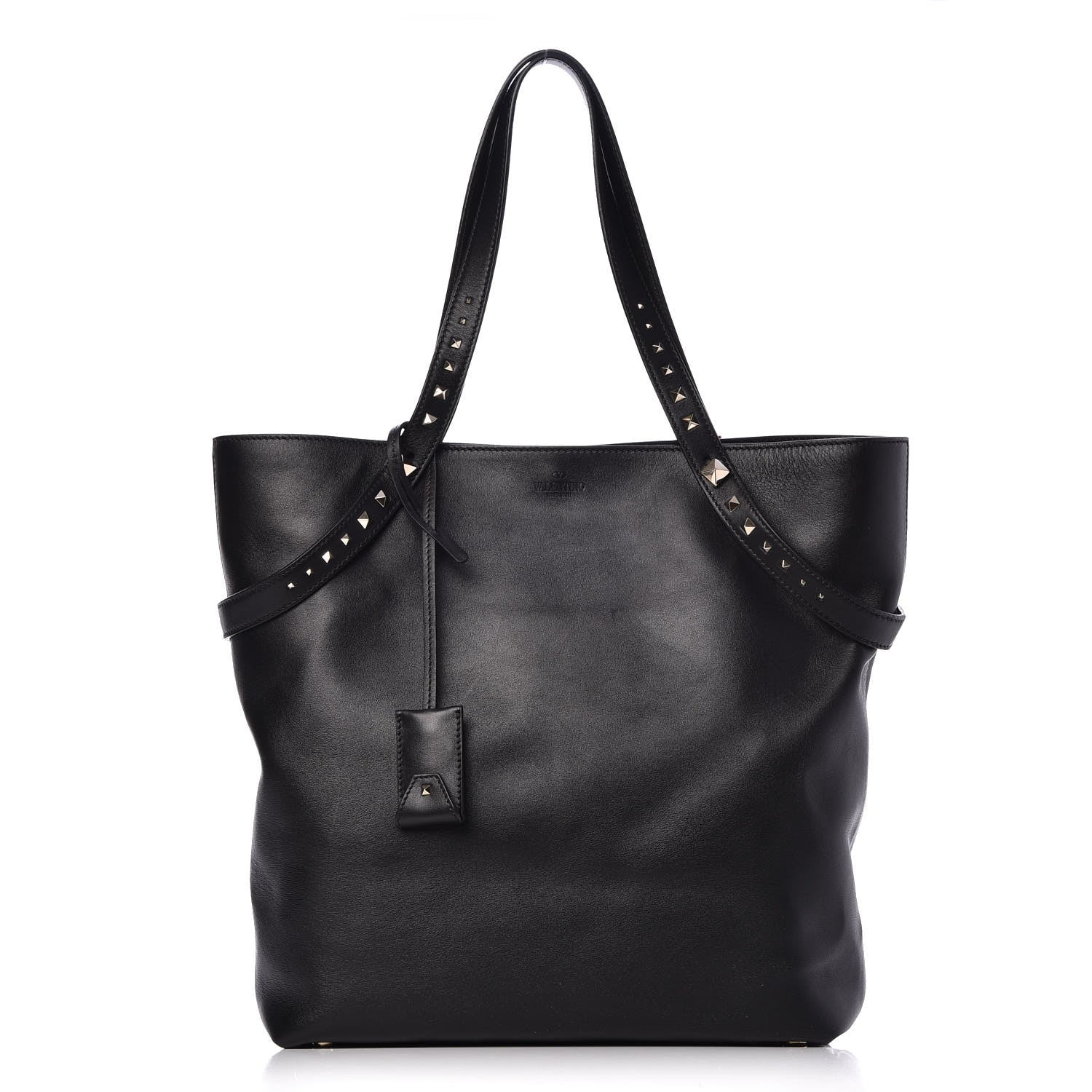Valentino Garavani Vitello Lovestud Tote Black 1 of 7