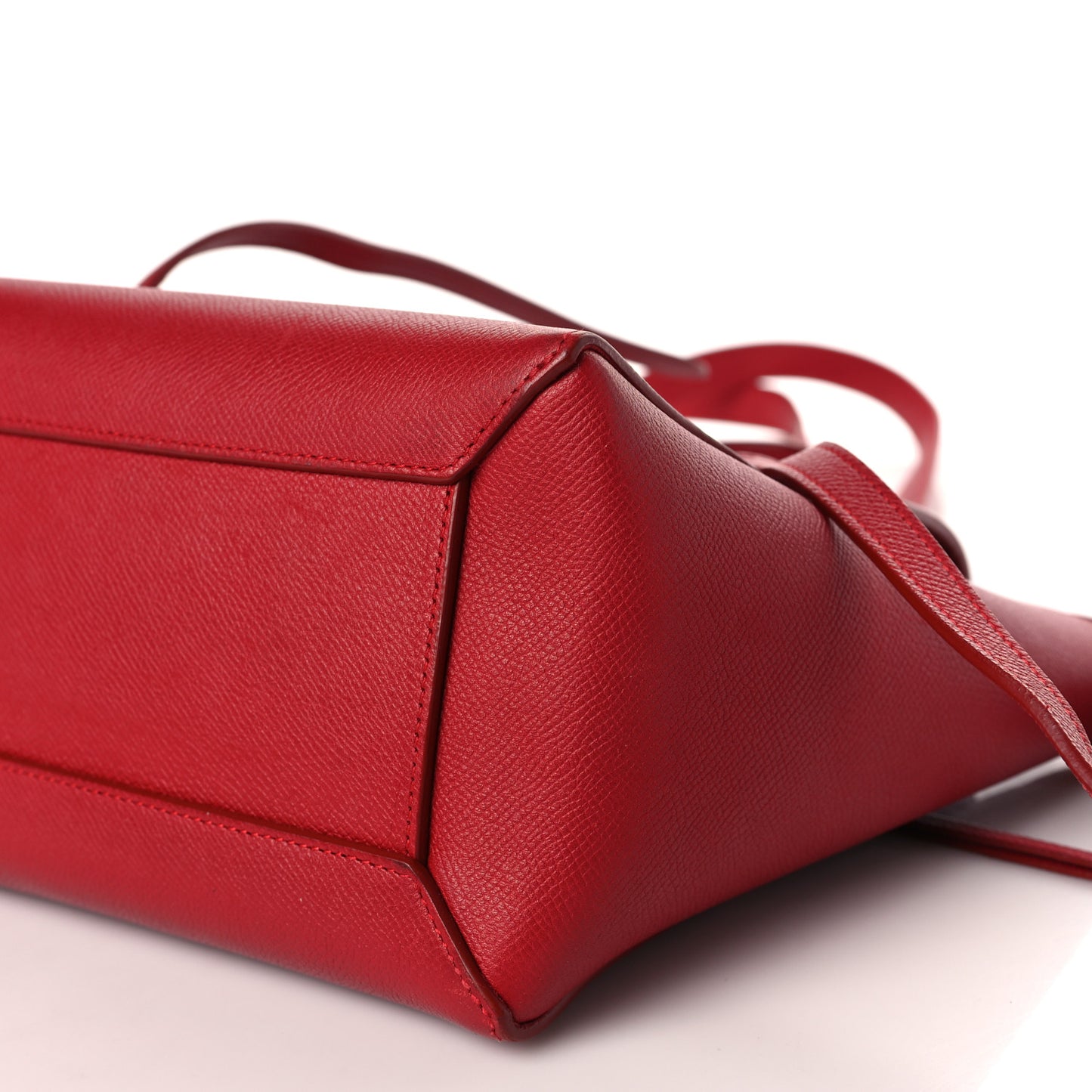 Baby Grained Calfskin Micro Belt Bag Coquelicot